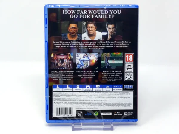 Parte trasera de Yakuza 6: The Song of Life (UK) (PS Hits) (Precintado) para PlayStation 4, edición PAL UK