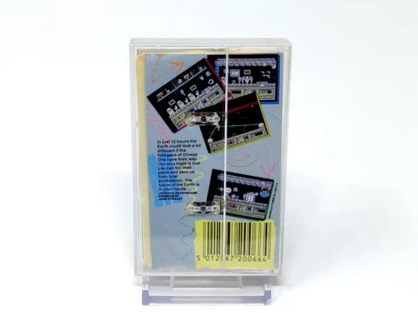 Parte trasera de Omega One (Mastertronic) para Sinclair ZX Spectrum, edición PAL