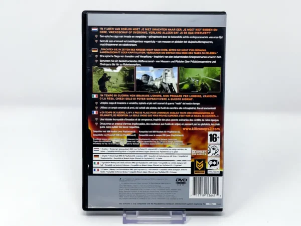Parte trasera de Killzone (EUR) (Platinum) (Rebajado) para PlayStation 2, edición PAL EUR