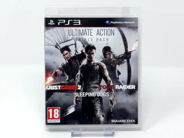 Portada de Ultimate Action Triple Pack (POR) para PlayStation 3, edición PAL Portugal, de segunda mano