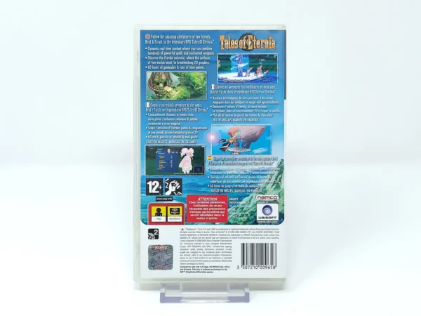 Parte trasera de Tales of Eternia (ESP) para PSP