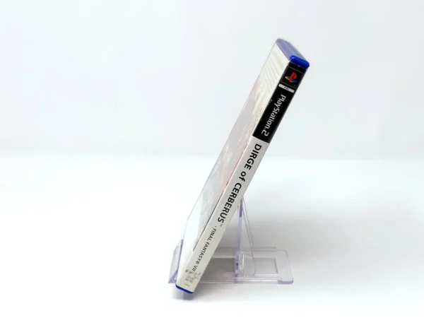 Lateral de la caja de Dirge of Cerberus: Final Fantasy VII (ESP) para PlayStation 2