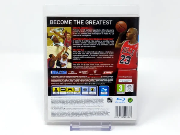 Parte trasera de NBA 2K11 (ESP) para PlayStation 3, edición PAL España