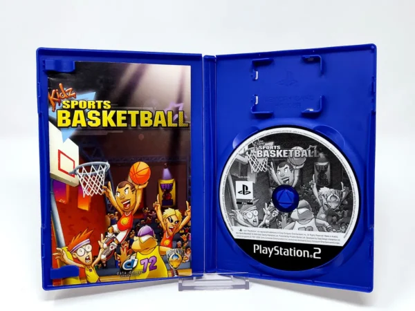 Interior del juego Kidz Sports Basketball (ESP) para PlayStation 2 con disco y manual