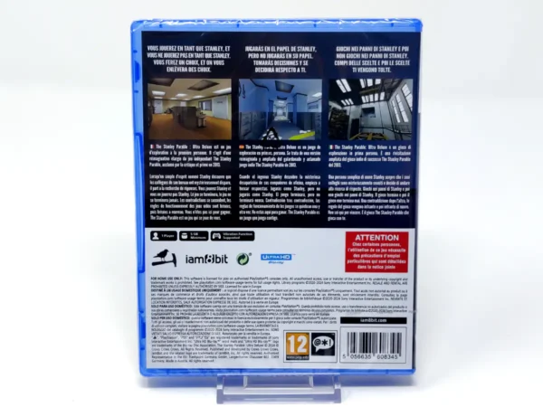 Parte trasera de The Stanley Parable: Ultra Deluxe (ESP) (Precintado) para PlayStation 5, edición PAL España