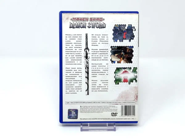 Parte trasera de Maken Shao: Demon Sword (ESP) (Rebajado) para PlayStation 2, edición PAL España