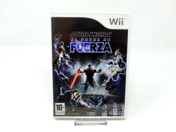 Portada de Star Wars: El Poder de la Fuerza (ESP) para Nintendo Wii, edición PAL España, de segunda mano