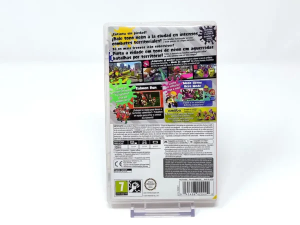 Parte trasera de Splatoon 2 (ESP) para Nintendo Switch, edición PAL España
