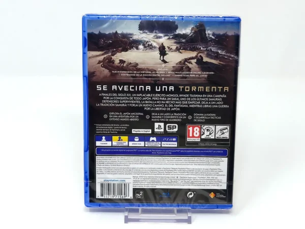 Parte trasera de Ghost of Tsushima: DIRECTOR’S CUT (ESP) (Precintado) para PlayStation 4, edición PAL España