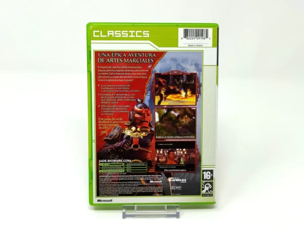 Parte trasera de Jade Empire (ESP) (Classics) (Rebajado) para XBOX, edición PAL España