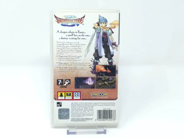 Parte trasera de Breath of Fire III (ESP) para PSP
