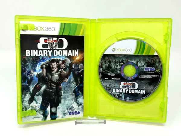 Interior del juego Binary Domain (ESP) para XBOX 360 con disco y manual