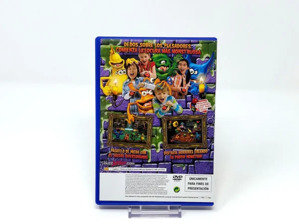 Parte trasera de Buzz! Junior: Monster Rumble (ESP) (Promo) para PlayStation 2, edición PAL España