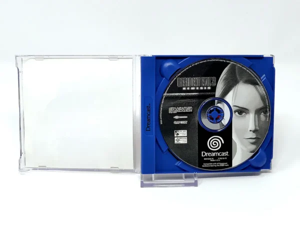 Interior del juego Resident Evil 3: Nemesis (ESP) para Sega Dreamcast con disco y manual