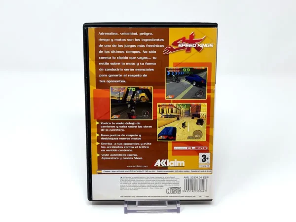 Parte trasera de Speed Kings (ESP) para PlayStation 2, edición PAL España