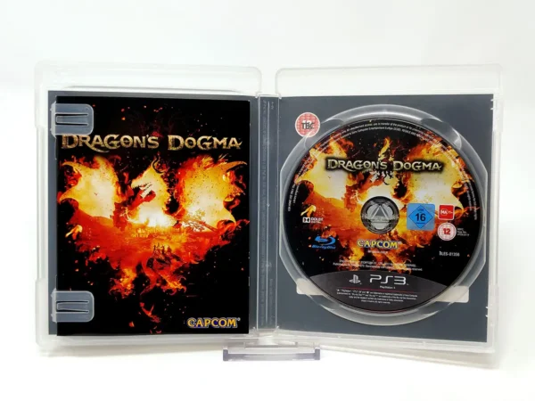 Interior del juego Dragon's Dogma (UK) para PlayStation 3 con disco y manual