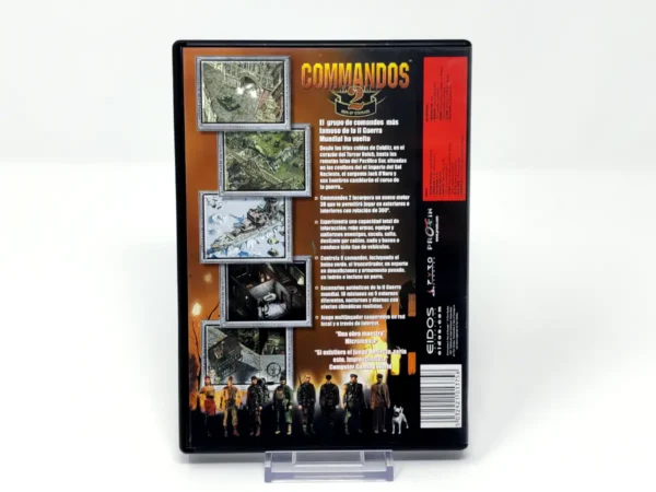 Parte trasera de Commandos 2: Men of Courage (ESP) para PC, edición PAL España