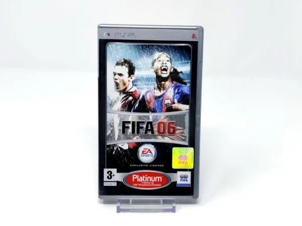 Portada de FIFA 06 (POR) (Platinum) para PSP, edición PAL Portugal, de segunda mano