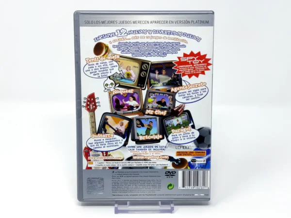 Parte trasera de EyeToy: Play 2 (ESP) (Platinum) (v2) para PlayStation 2, edición PAL España