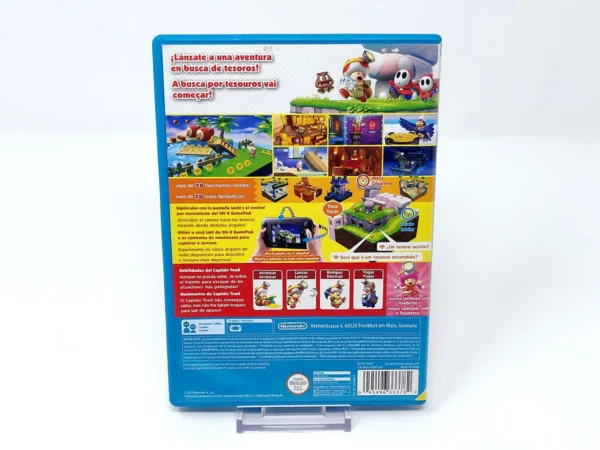 Parte trasera de Captain Toad: Treasure Tracker (ESP) para Nintendo Wii U, edición PAL España