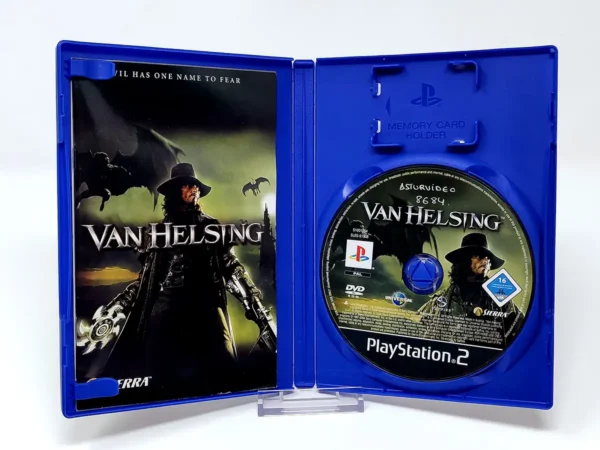 Interior del juego Van Helsing (UK) para PlayStation 2 con disco y manual