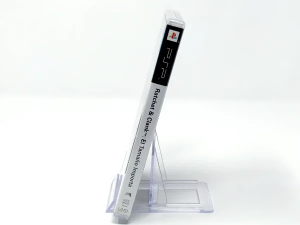 Lateral de la caja de Ratchet & Clank: El Tamaño Importa (ESP) para PSP
