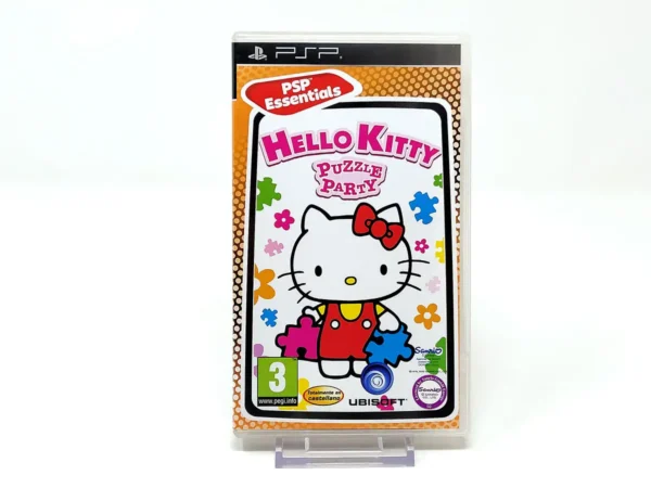 Portada de Hello Kitty: Puzzle Party (ESP) (Essentials) para PSP, edición PAL España, de segunda mano