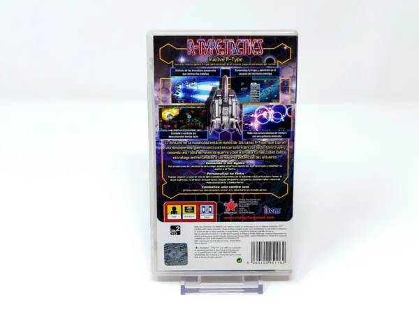 Parte trasera de R-Type Tactics (ESP) para PSP, edición PAL España