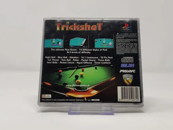Parte trasera de Trickshot (EUR) para PlayStation 1