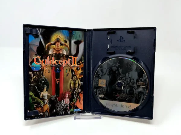 Interior del juego Culdcept II Expansion (JAP) para PlayStation 2 con disco y manual