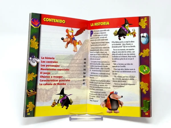 Banjo-Kazooie (ESP) (Manual) para Nintendo 64, edición PAL España, de segunda mano
