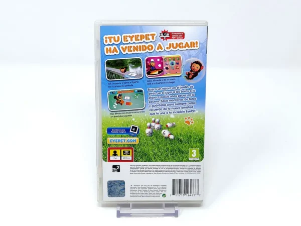 Parte trasera de EyePet (ESP) para PSP, edición PAL España