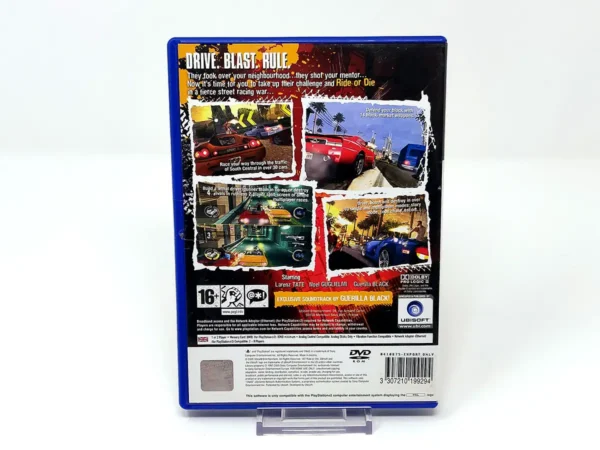 Parte trasera de 187: Ride or Die (UK) para PlayStation 2, edición PAL UK