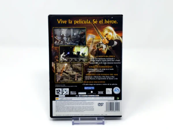 Parte trasera de El Señor de los Anillos: El Retorno del Rey (ESP) (Rebajado) para PlayStation 2, edición PAL España