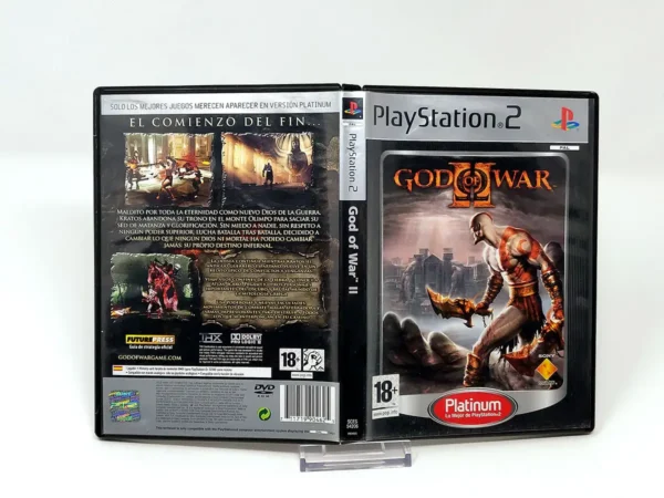 God of War II (ESP) (Platinum) (Carátula) para PlayStation 2, edición PAL España, de segunda mano