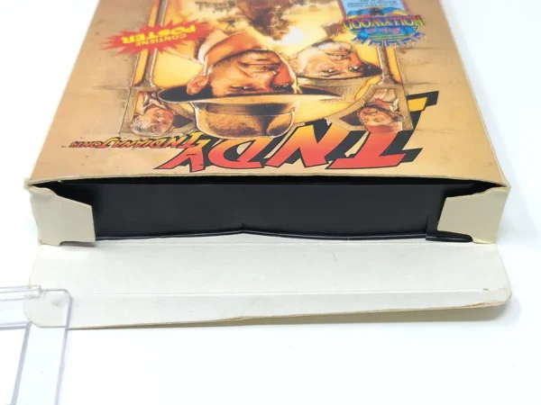 Lateral de la caja de Indy: Indiana Jones y la Ultima Cruzada (ESP) para Sinclair ZX Spectrum
