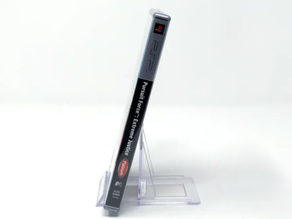 Lateral de la caja de Pursuit Force: Extreme Justice (ESP) (Platinum) para PSP