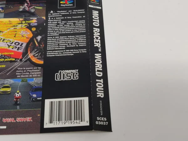 Moto Racer World Tour (ESP) (Carátula) para PlayStation 1, de segunda mano