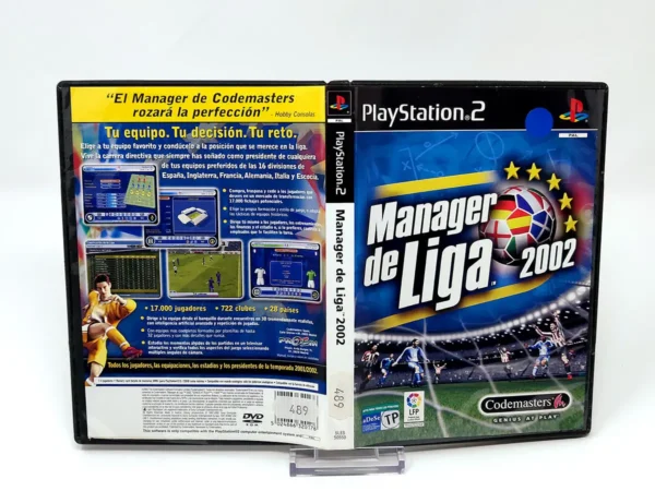 Mánager de Liga 2002 (ESP) (Carátula) para PlayStation 2, edición PAL España, de segunda mano