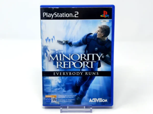 Portada de Minority Report: Everybody Runs (ESP) para PlayStation 2, edición PAL España, de segunda mano