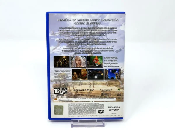Parte trasera de Final Fantasy XII (ESP) (Rebajado) para PlayStation 2, edición PAL España
