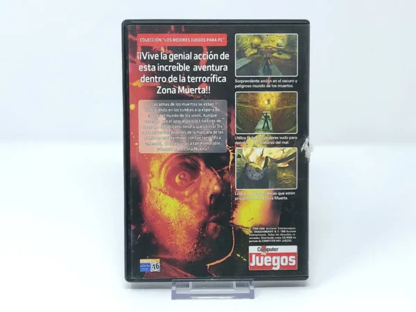 Parte trasera de Shadow Man (ESP) para PC, edición PAL España