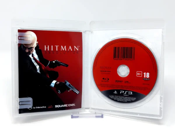 Interior del juego Hitman: Absolution (ESP) para PlayStation 3 con disco y manual