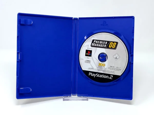 Interior del juego Premier Manager 08 (ESP) (Rebajado) para PlayStation 2 con disco y manual