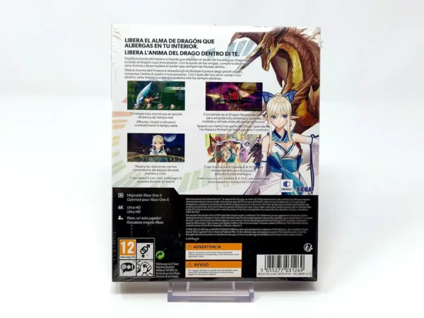 Parte trasera de Shining Resonance Refrain (Draconic Launch Edition) (ESP) (Precintado) para XBOX One / Series X/S, edición PAL España