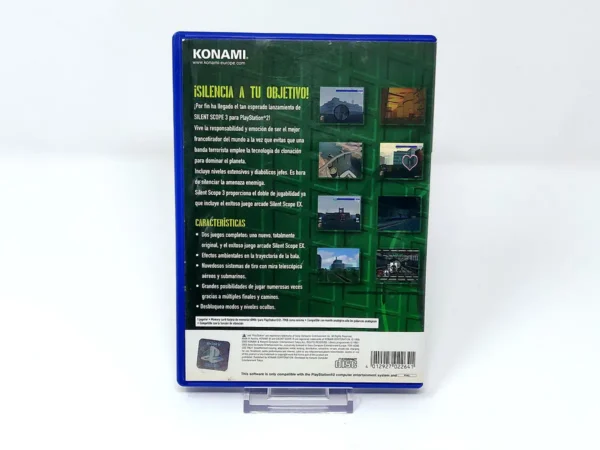 Parte trasera de Silent Scope 3 (ESP) (Rebajado) para PlayStation 2, edición PAL España