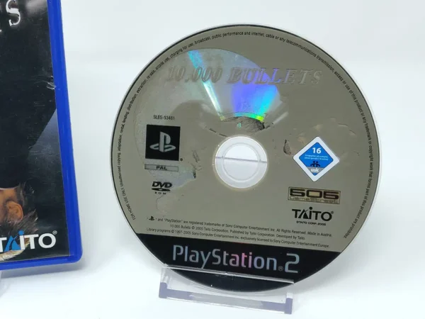 Interior del juego 10.000 Bullets (ESP) (Rebajado) para PlayStation 2 con disco y manual