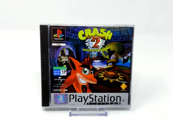 Portada de Crash Bandicoot 2: Cortex Strikes Back (ESP) (Rebajado) para PlayStation 1, edición PAL España, de segunda mano