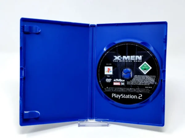 Interior del juego X-Men: El Videojuego Oficial (ESP) (Rebajado) para PlayStation 2 con disco y manual
