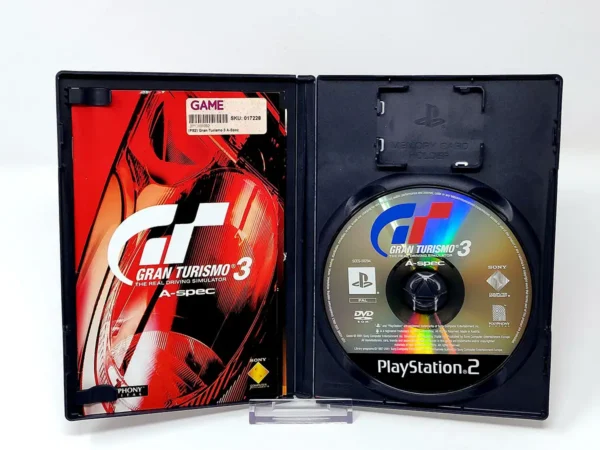 Interior del juego Gran Turismo 3: A-Spec (ESP) (Rebajado) para PlayStation 2 con disco y manual